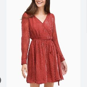 NWT Kate Spade FESTIVE cocktail Dress | cranberry color | size 8 | NWT